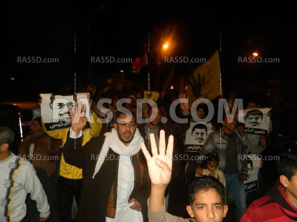 رغم القمع الأمني .. مسيرة ليلية ببرج العرب ضد الانقلاب