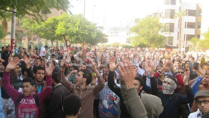 طلاب المنصورة يتحدون القمع الأمني وينتفضون ضد العسكر