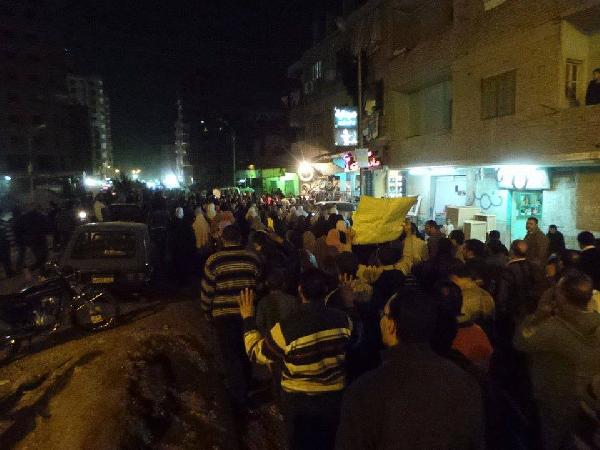 مسيرة ليلية بإمبابة ضد الانقلاب العسكري