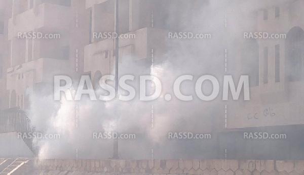 أمن الإنقلاب يطلق الغاز المسيل للدموع على مدينة الأزهر